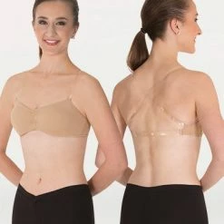 Body Wrappers Padded Clear Back Bandeau Bra (Adult) Dance Boutique