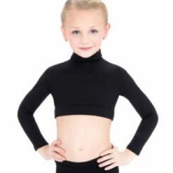 Body Wrappers Mock T-Neck Crop (Child) Dance Boutique