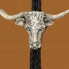 Western Express Longhorn Steer Bolo Tie Themes