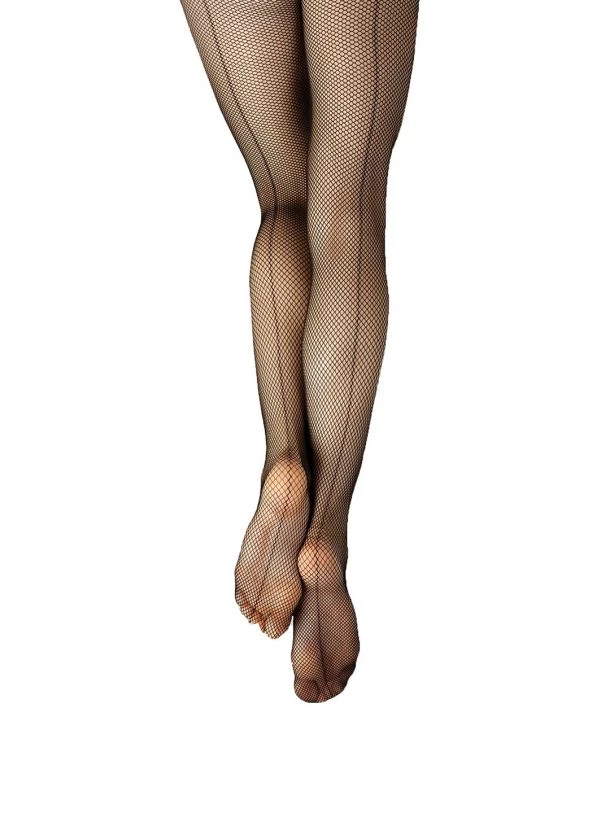 Tights Fishnet Lightweight Backseam By Capezio (Child) 3 Tights Fishnet Lightweight Backseam By Capezio (Child)