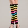 Be Wicked Themed Days Rainbow Striped Legwarmers