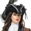 Charades Accessories Elegant Pirate Hat