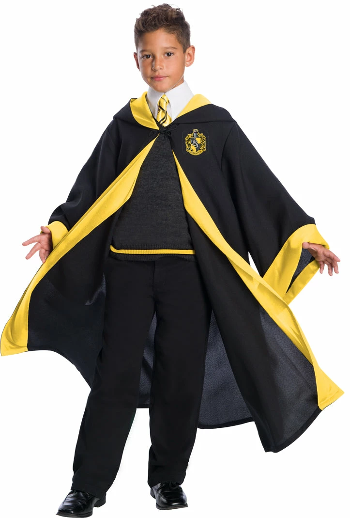 Charades Boys Hufflepuff Robe Deluxe (Child) 3 Charades Boys Hufflepuff Robe Deluxe (Child)