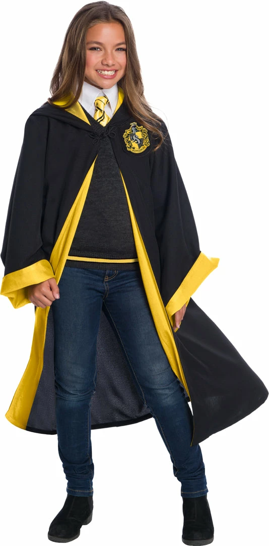 Charades Boys Hufflepuff Robe Deluxe (Child) 4 Charades Boys Hufflepuff Robe Deluxe (Child)