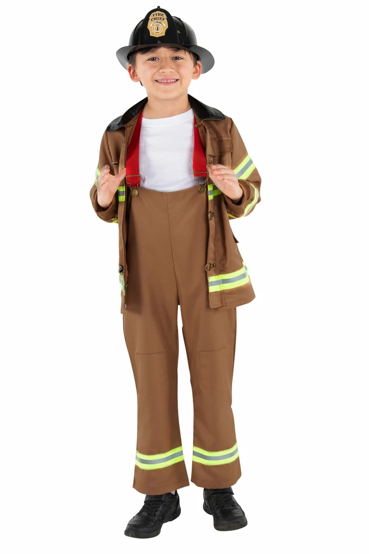Dress Up Kids Boys Firefighter Costume (Child) 3 Dress Up Kids Boys Firefighter Costume (Child)