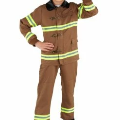 Dress Up Kids Boys Firefighter Costume (Child)