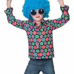 Funny Fashion Boys Disco Dot Swirl Shirt (Child)
