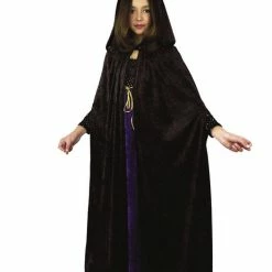 Charades Hooded Cape Velvet (Child)