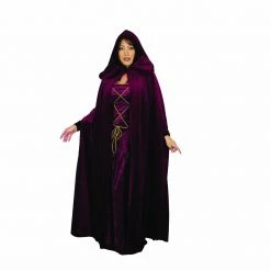 Charades Dark Lair Deluxe Velvet Cloak (Adult)