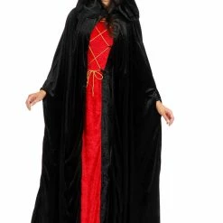 Charades Hooded Cloak Velvet (Adult) Costuming Separates
