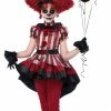 California Costumes Girls Wicked Clown (Child)