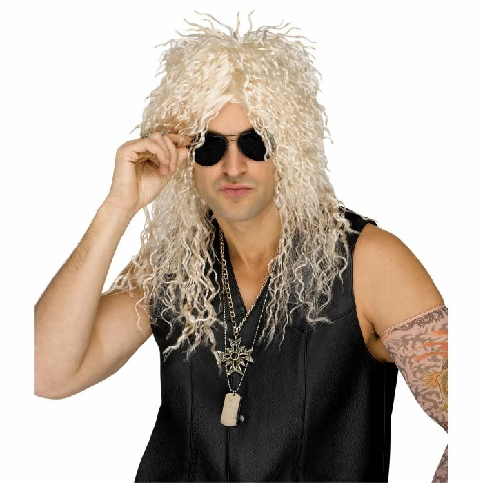Fun World Costumes Headbanger Wig 4 Fun World Costumes Headbanger Wig