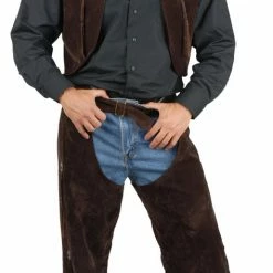 Charades Sueded Chaps & Vest (Adult)