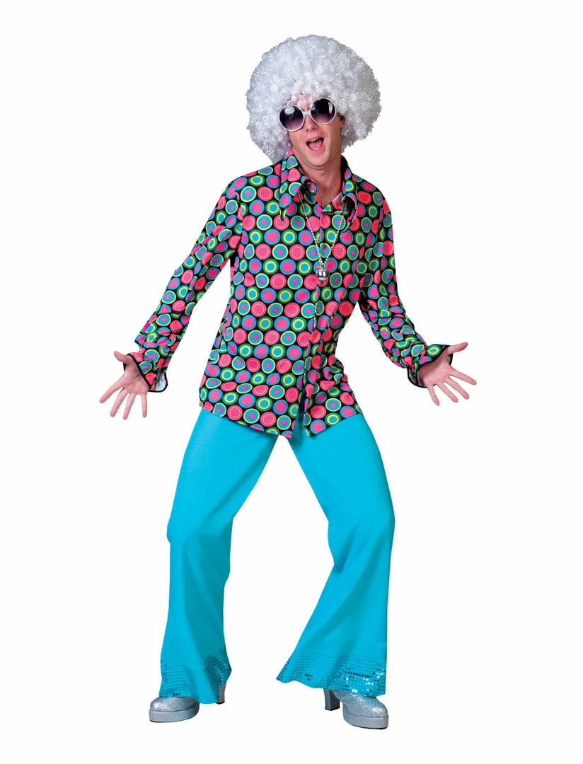 Funny Fashion Disco Dot Swirl Shirt (Adult) 3 Funny Fashion Disco Dot Swirl Shirt (Adult)