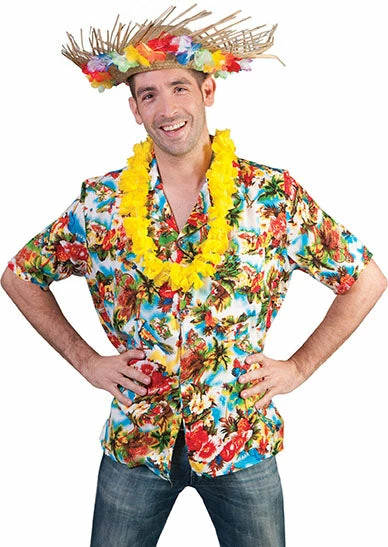 Funny Fashion Paradise Hawaiian Shirt (Adult) Costumes 3 Funny Fashion Paradise Hawaiian Shirt (Adult) Costumes