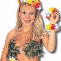 JH Hat Company Fern Leaf Bikini Top Cultural