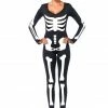 Leg Avenue Skeleton Catsuit (Adult) Costumes