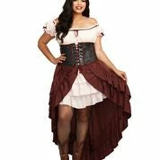 Dreamgirl Plus Size Women Saloon Gal Plus (Adult)