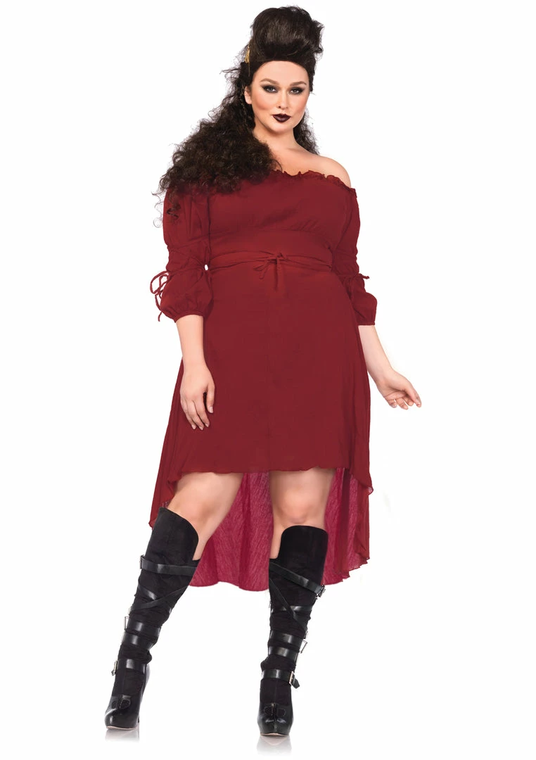 Leg Avenue Plus Size Women Peasant Dress (Plus) 5 Leg Avenue Plus Size Women Peasant Dress (Plus)