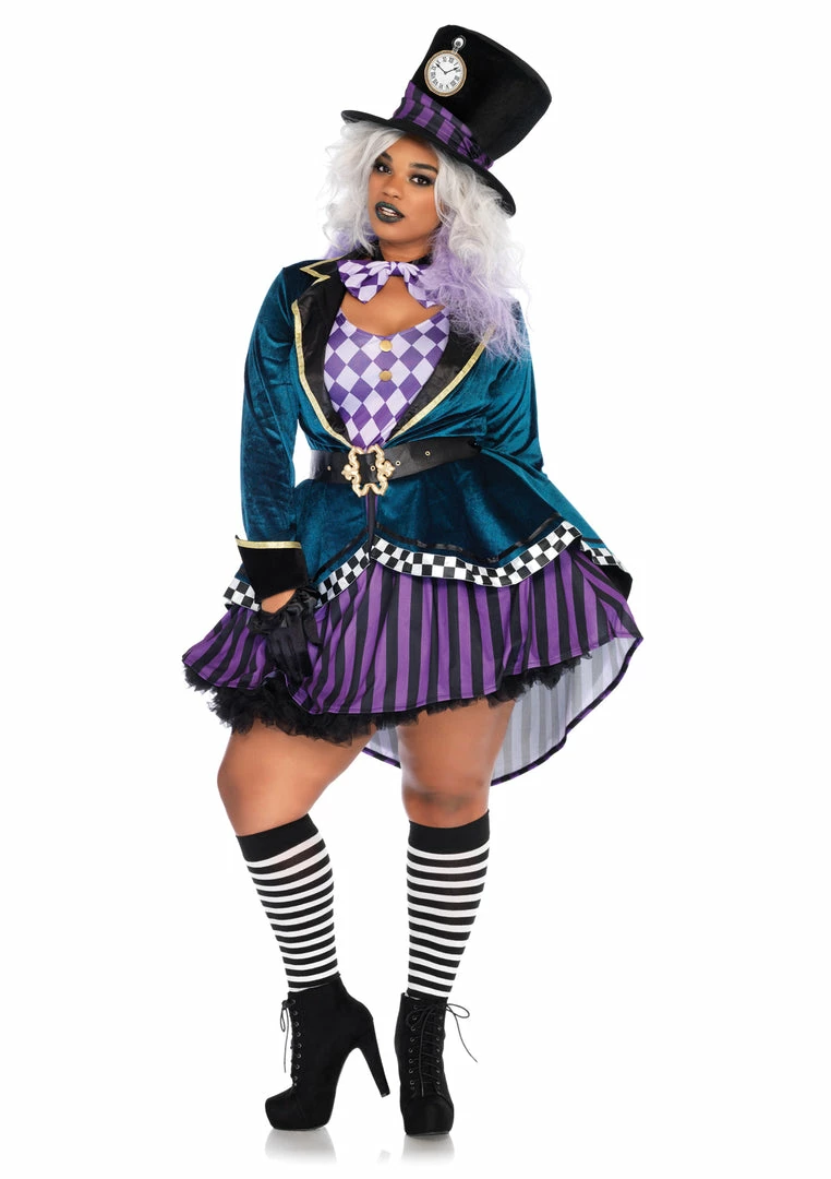 Leg Avenue Plus Size Women Delightful Hatter (Plus) 3 Leg Avenue Plus Size Women Delightful Hatter (Plus)