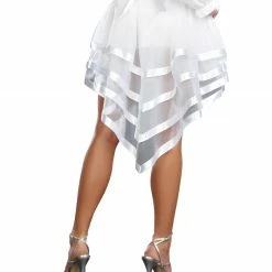 Dreamgirl Costuming Separates Hi-Lo Ruffled Petticoat