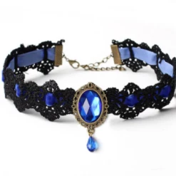 SAM Corporation Lace Choker With Teardrop Stone Chokers 8 SAM Corporation Lace Choker With Teardrop Stone Chokers