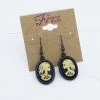 Fizz Jewelry Bone Lolita Cameo Earrings Classic Halloween