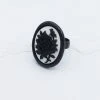 Fizz Jewelry Black Rose Cameo Ring