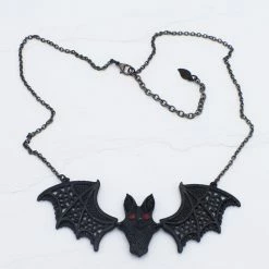 Fizz Jewelry Classic Halloween Bat Metal Choker