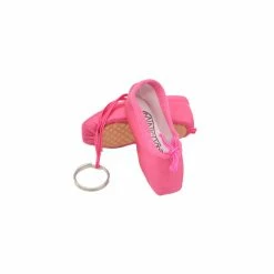 Pillows For Pointes Pointe Shoe Keychain - Hot Pink