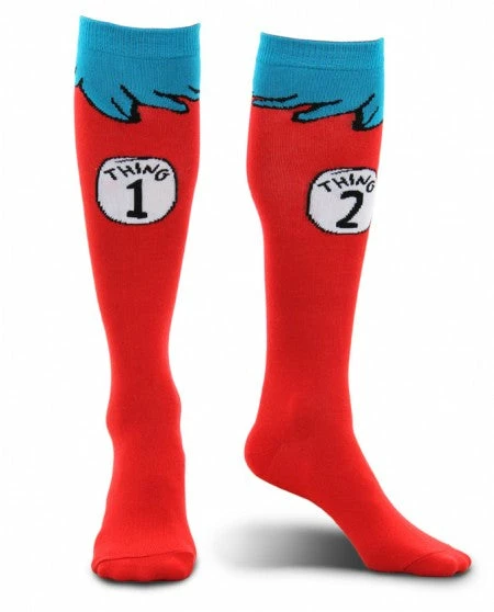 Elope Thing 1/2 Socks (Adult) Dr. Seuss 3 Elope Thing 1/2 Socks (Adult) Dr. Seuss