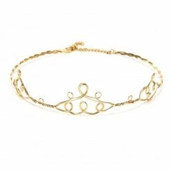 Elope Scrolled Gold Circlet