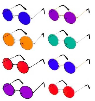 PR Glasses Themes Round Glasses Colored Lens 3 PR Glasses Themes Round Glasses Colored Lens