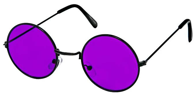 PR Glasses Themes Round Glasses Colored Lens 8 PR Glasses Themes Round Glasses Colored Lens