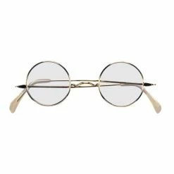 Rubies Round Glasses Clear Lens Themes