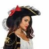Dreamgirl Pirate Hat Lace And Bow 1 Dreamgirl Pirate Hat Lace And Bow