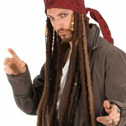 Elope Jack Sparrow Scarf With Attached Dreads Themes
