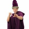 Elope Purple Velvet Wizard Hat Historical