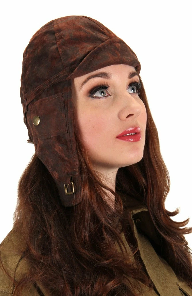 Elope Period Decades Aviator Hat Brown 3 Elope Period Decades Aviator Hat Brown