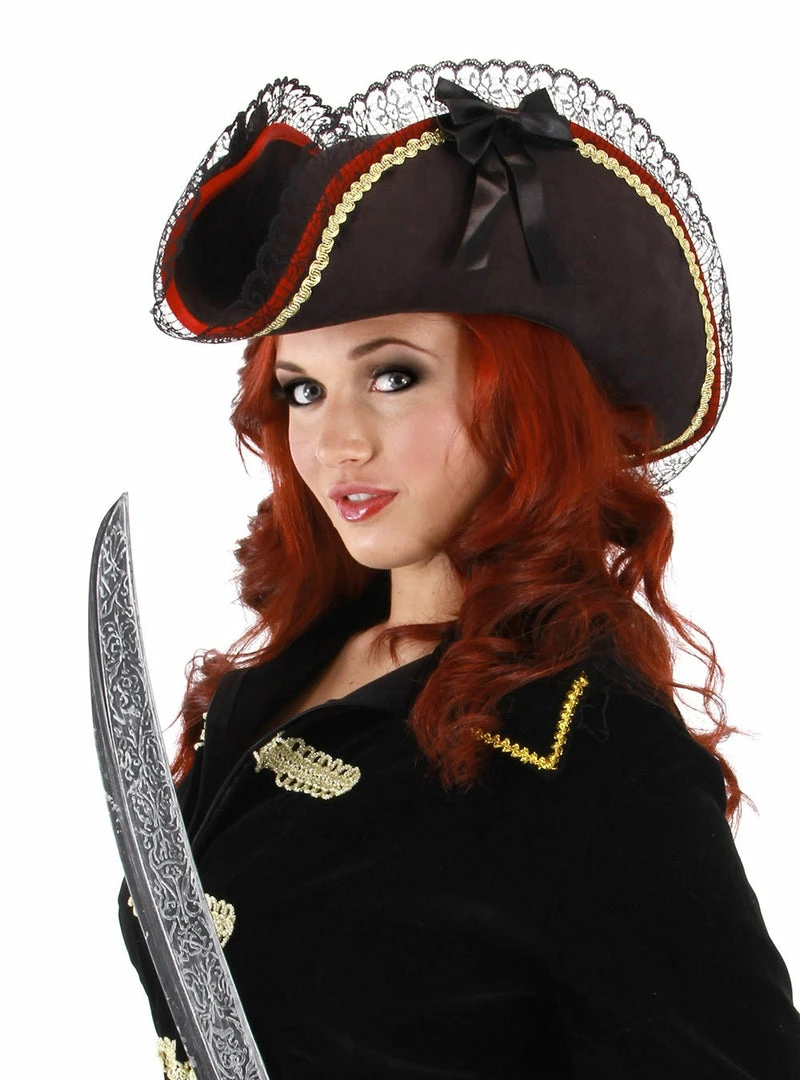 Elope Themes Lady Buccaneer Hat 3 Elope Themes Lady Buccaneer Hat