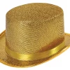 JH Hat Company Accessories Gold Glitter Top Hat