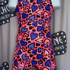 Motionwear Wild Hearts Gym Biketard (Child) Dance Boutique