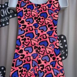 Motionwear Wild Hearts Gym Biketard (Child) Dance Boutique