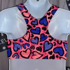 Motionwear Wild Hearts Racerback Bra Top (Child)