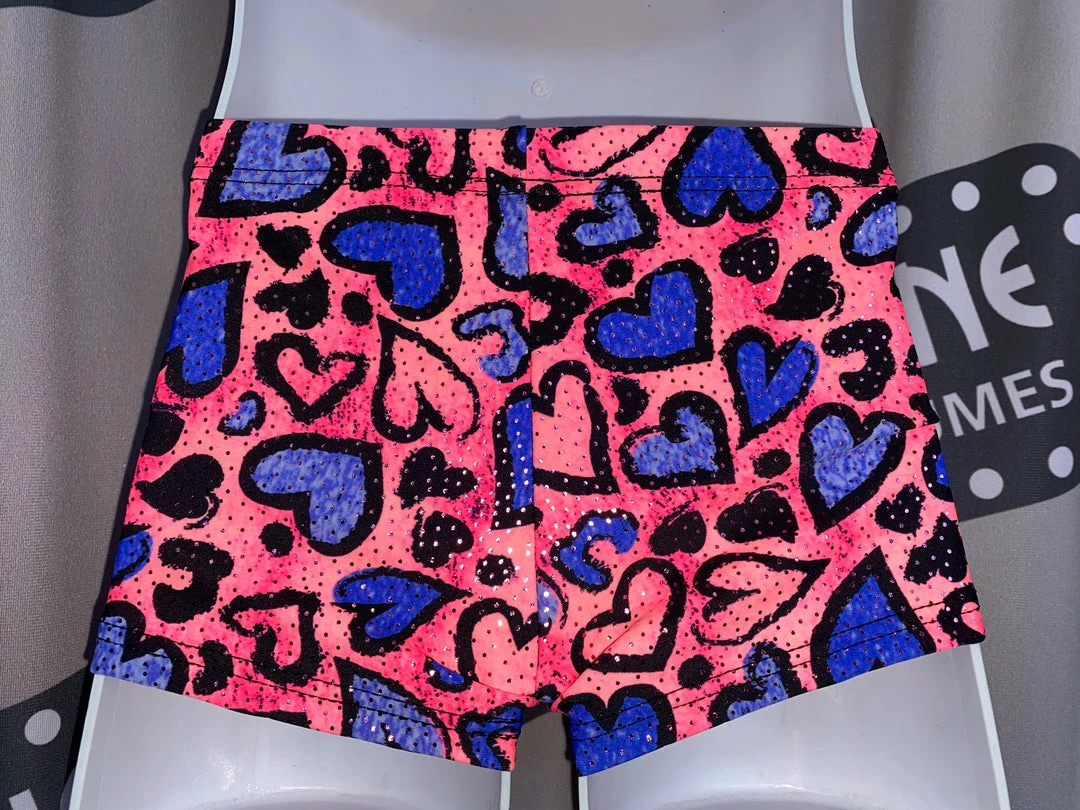 Motionwear Wild Hearts Printed Shorts (Child) 6 Motionwear Wild Hearts Printed Shorts (Child)