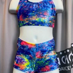 Motionwear Velour Clouds Racerback Bra Top (Child)