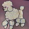 Glitz Period Decades Sequin Poodle Applique