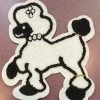 Glitz Period Decades Chenille Poodle Applique 2 Glitz Period Decades Chenille Poodle Applique