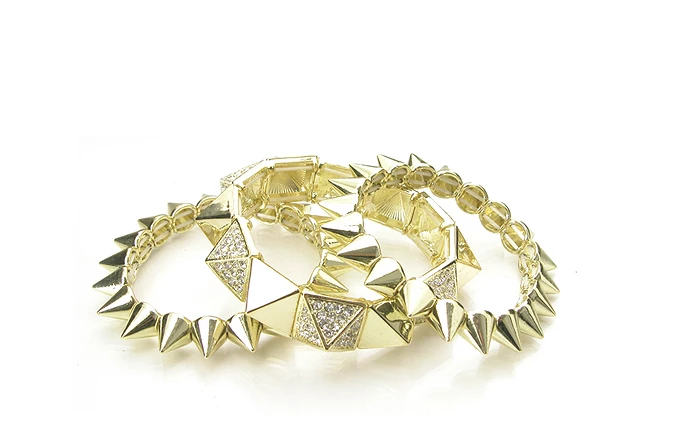 SAM Corporation Spike Bangle Bracelet (Gold) 3 SAM Corporation Spike Bangle Bracelet (Gold)