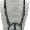 SAM Corporation Themes Black Peace Necklace